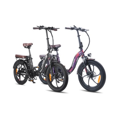 FAFREES F20 Pro električni bicikl 20" 250W, ljubičasto-crni